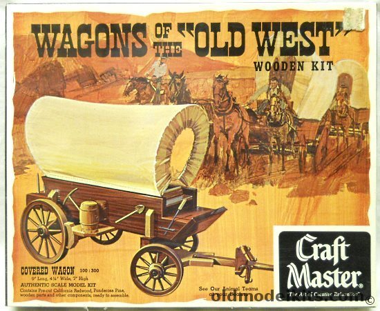 Craft Master Covered Wagon - Wagons of the Old West Series, 100-300 plastic model kit